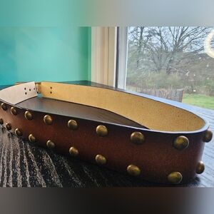 No Boundaries Brown Studded Belt Women's Size XL
